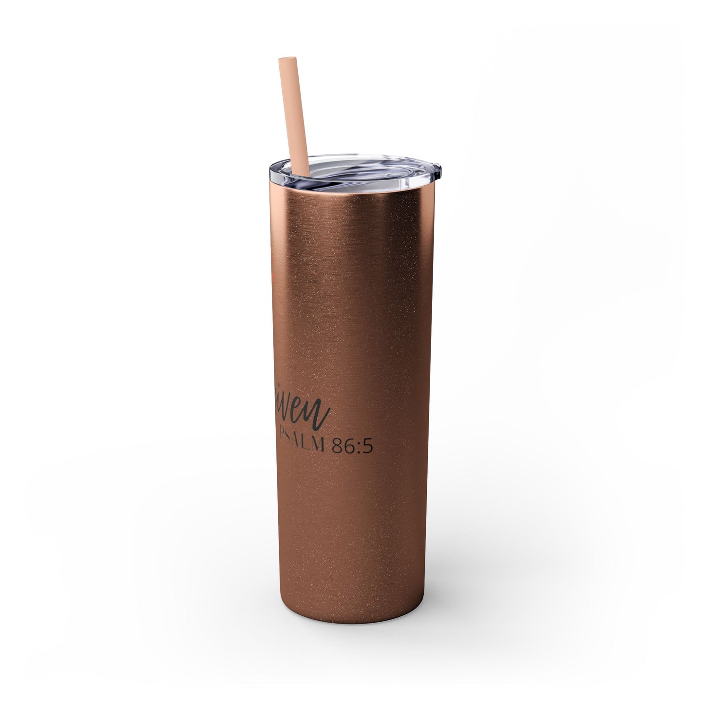 Forgiven Skinny Tumbler with Straw, 20oz