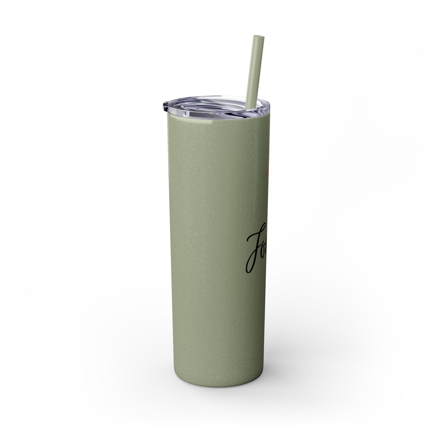 Forgiven Skinny Tumbler with Straw, 20oz