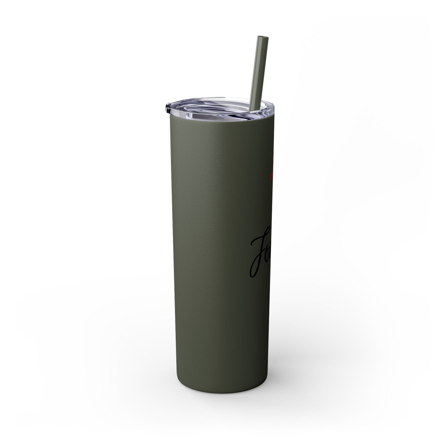 Forgiven Skinny Tumbler with Straw, 20oz