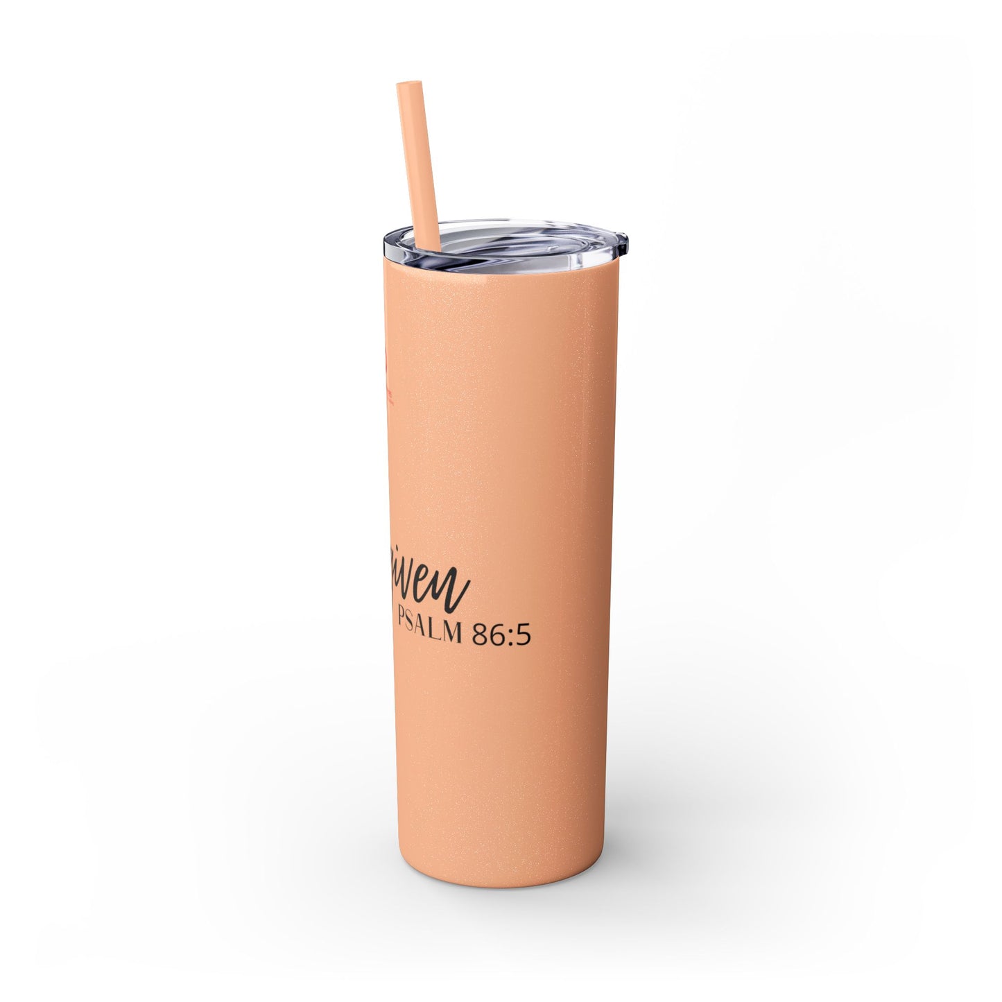 Forgiven Skinny Tumbler with Straw, 20oz