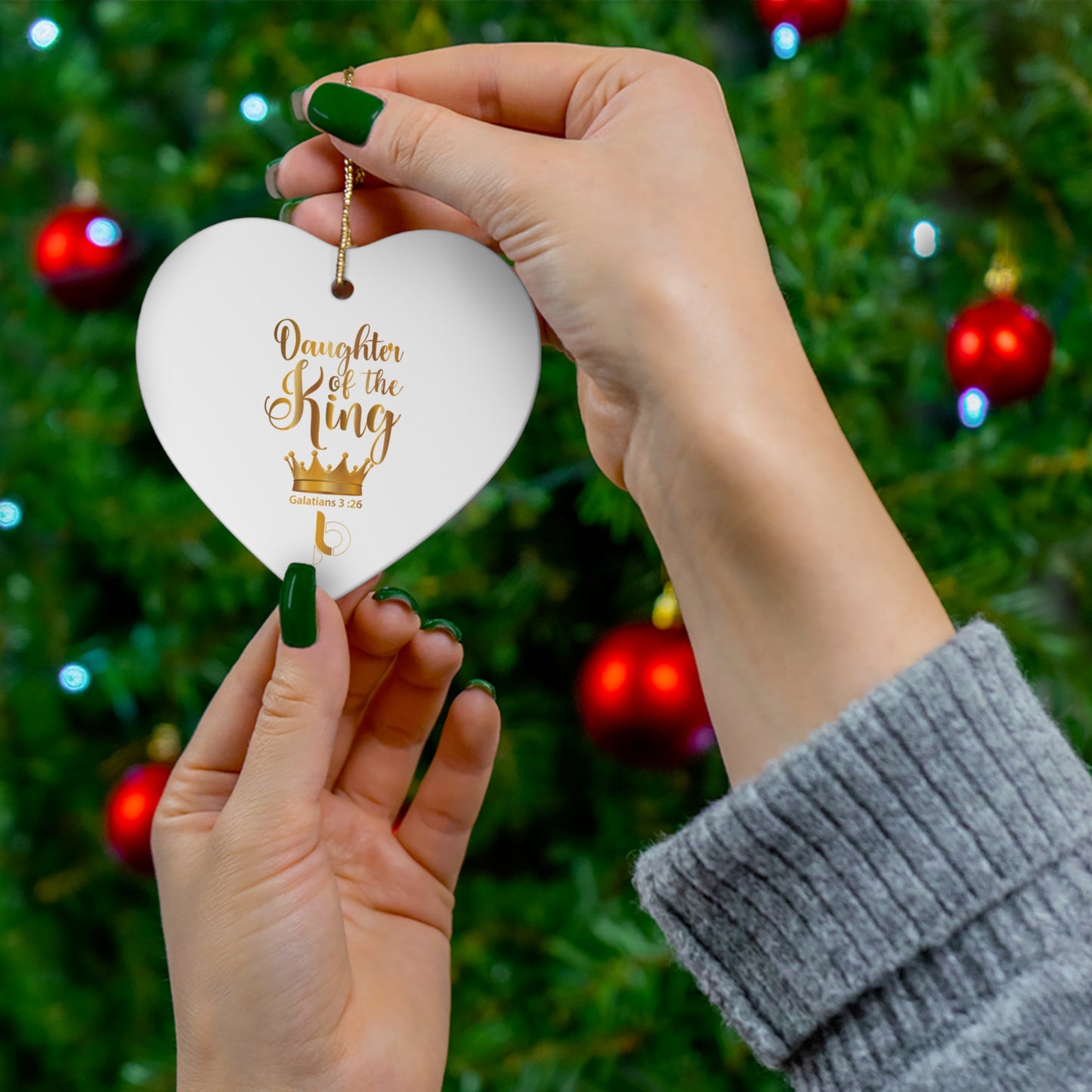 Daughter Of The King Ceramic Ornament, 4 Shapes