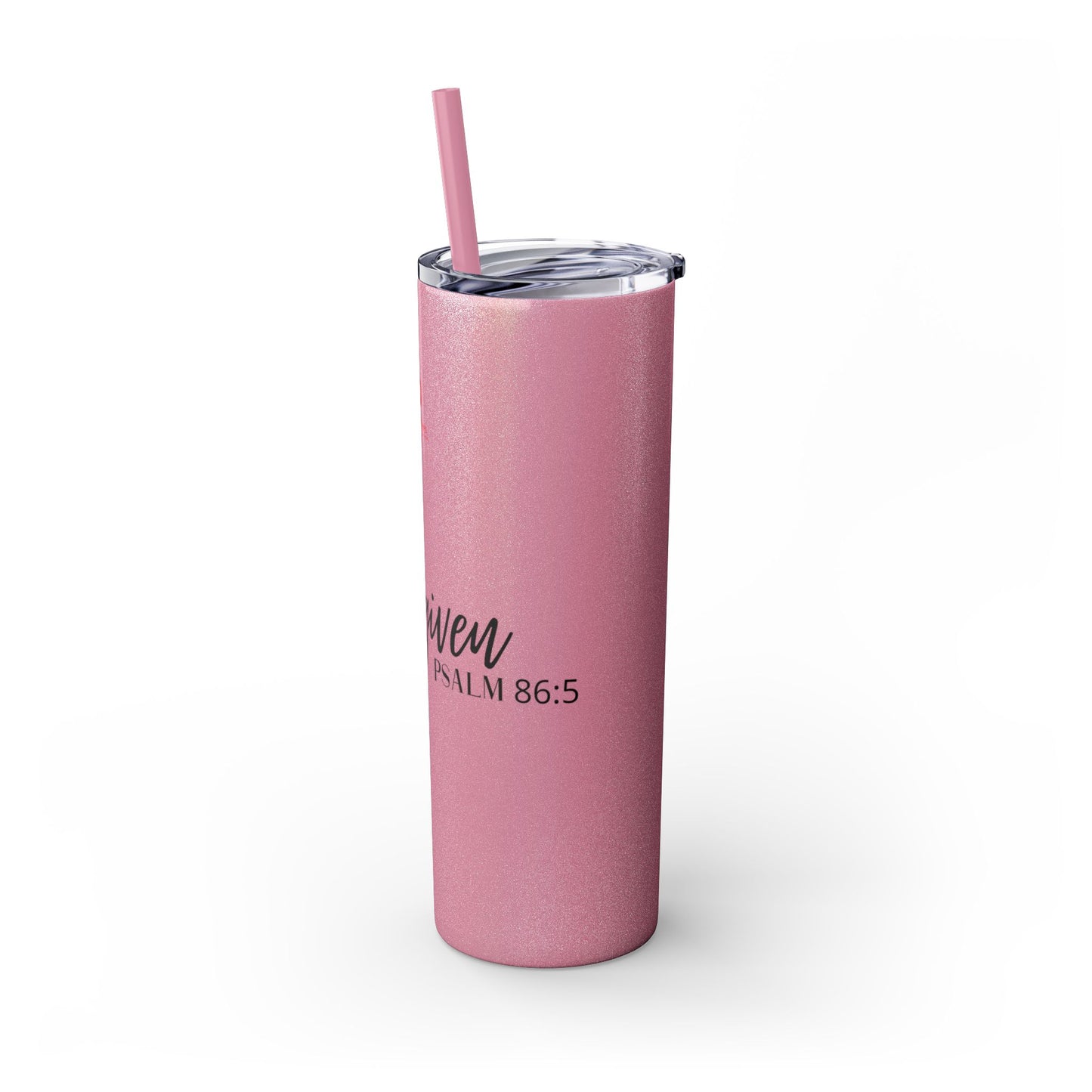 Forgiven Skinny Tumbler with Straw, 20oz