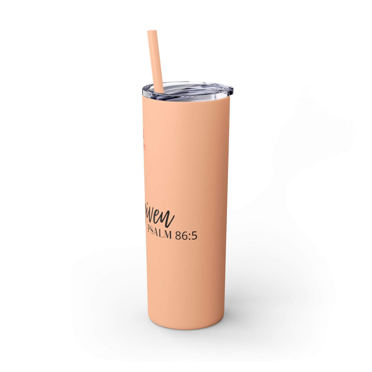 Forgiven Skinny Tumbler with Straw, 20oz