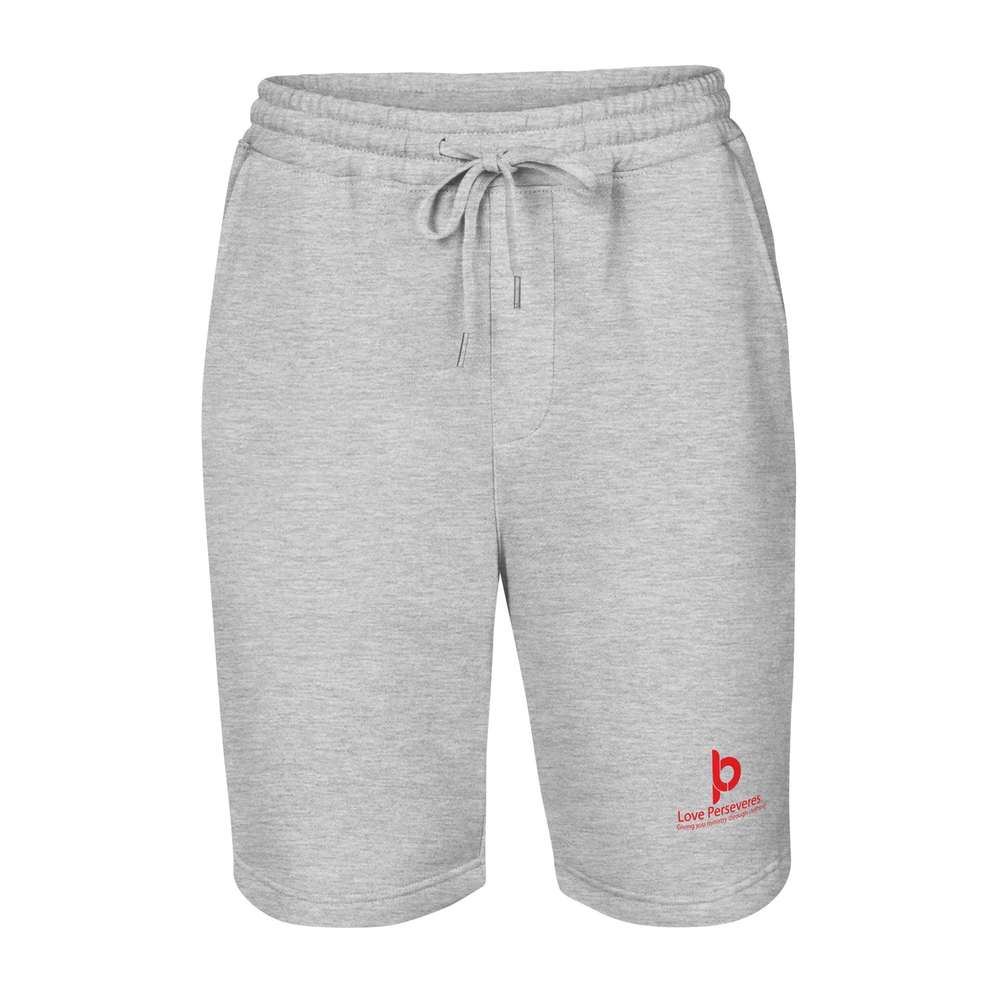 Love Perseveres fleece shorts
