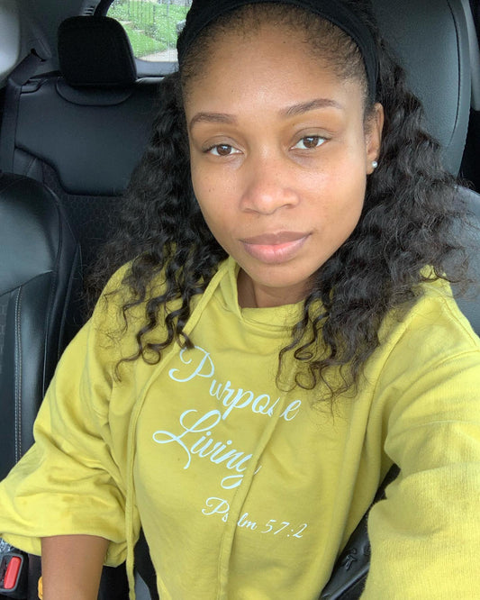 Cropped Top Purpose Living Hoodie