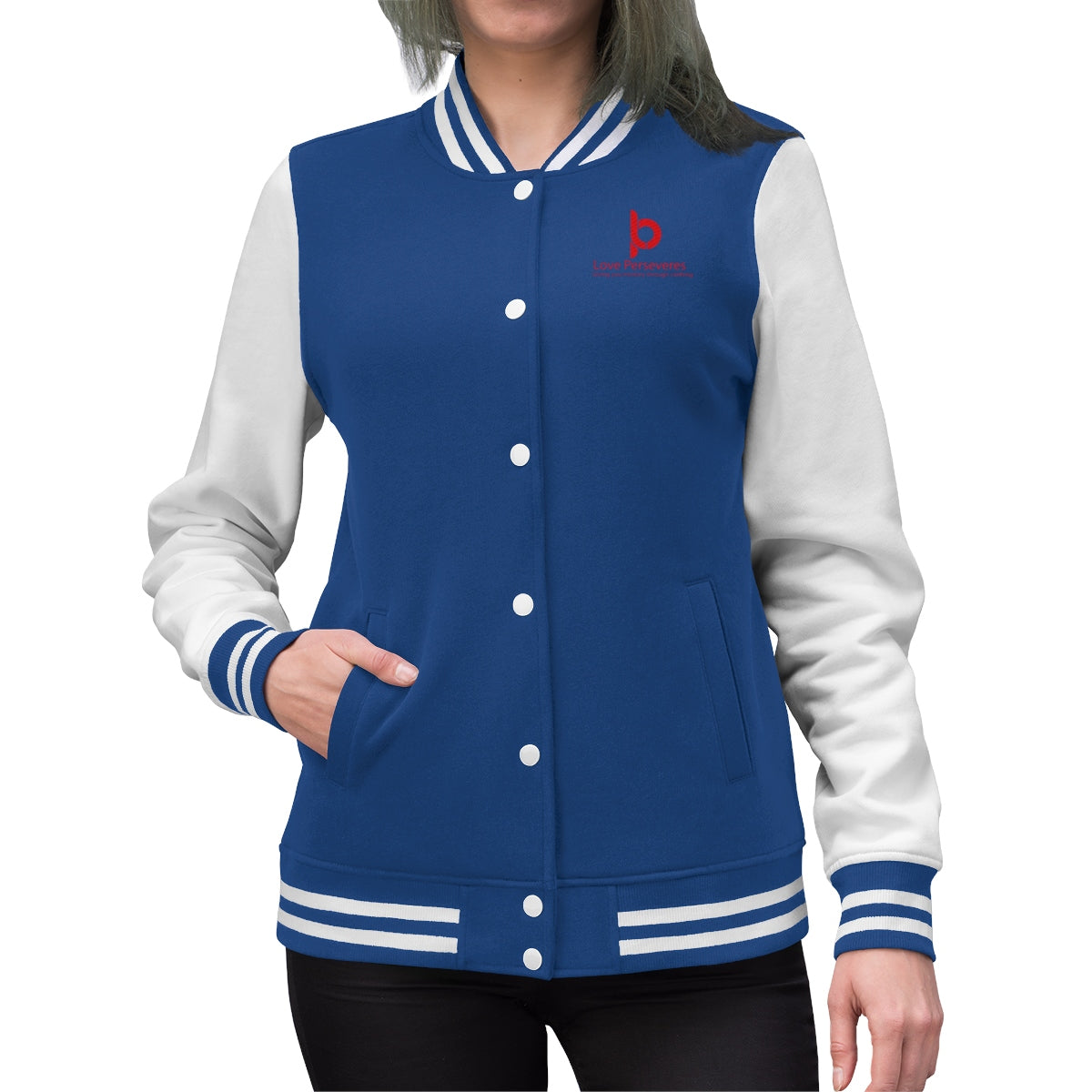 Love Perseveres Women's Varsity Jacket