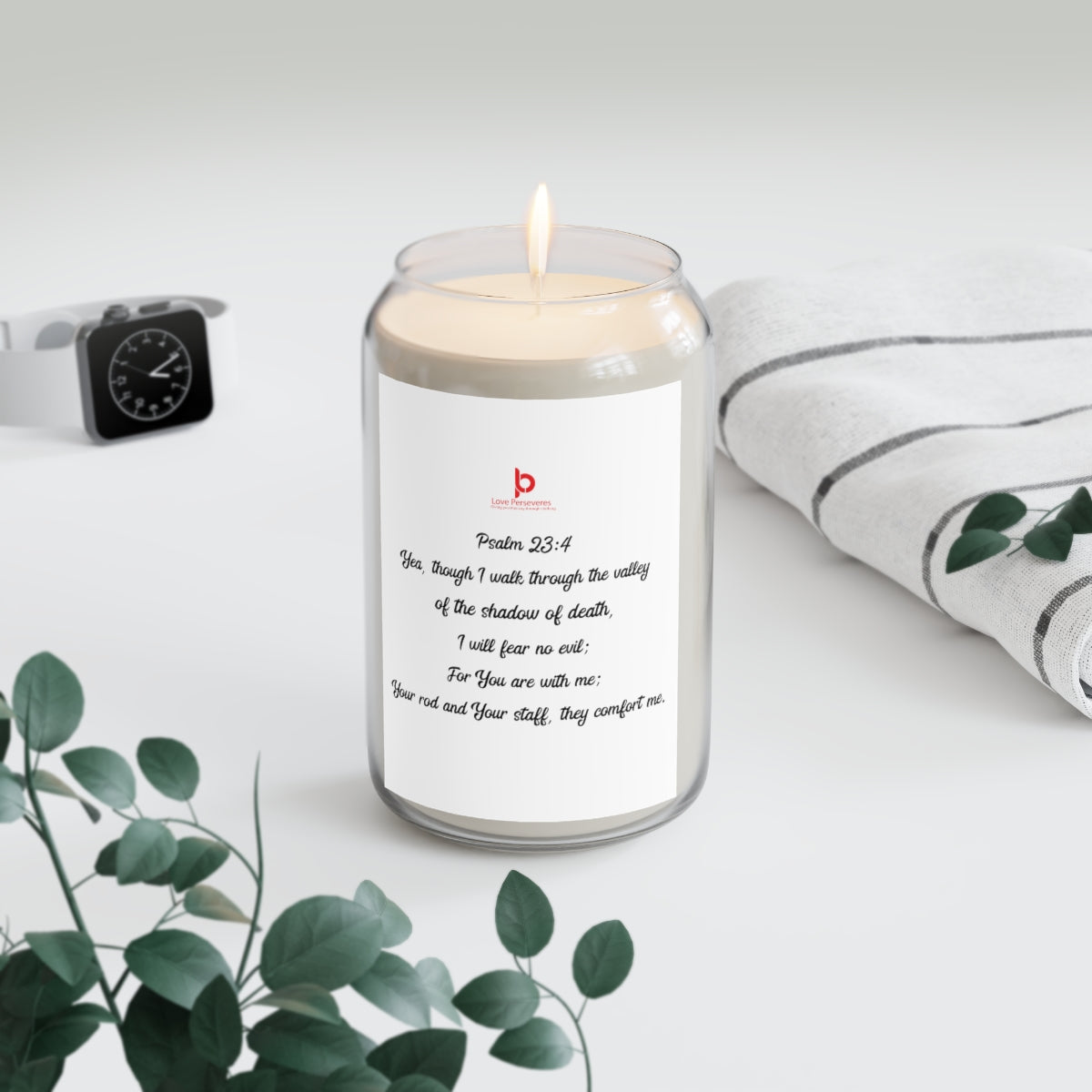 Psalm 23 :4 Aromatherapy Candle, 13.75oz