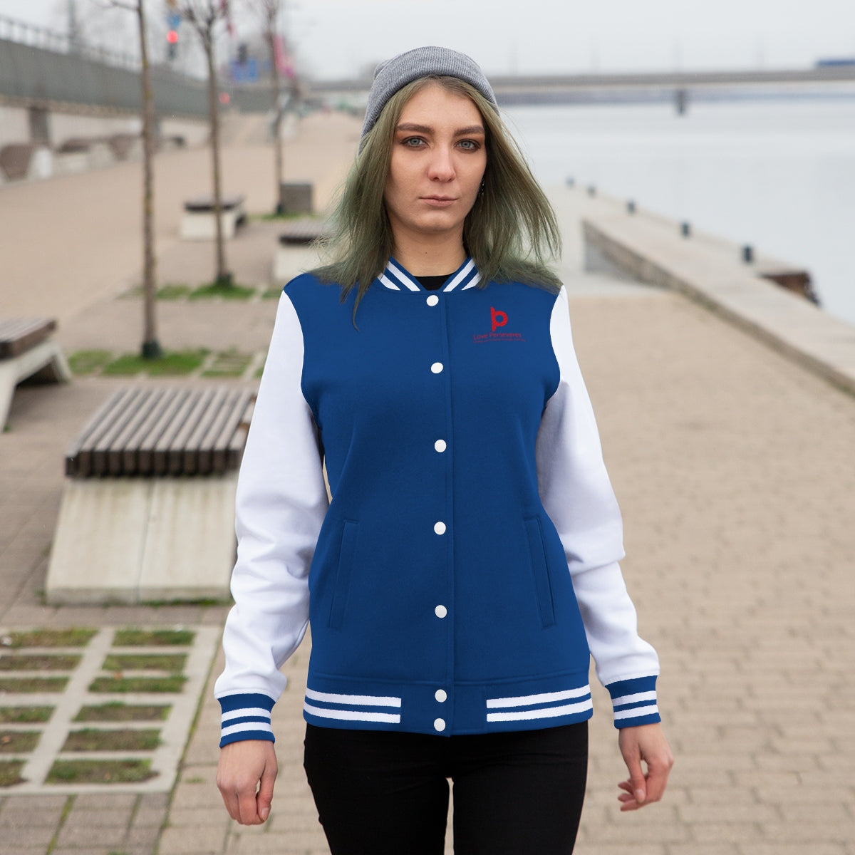 Love Perseveres Women's Varsity Jacket