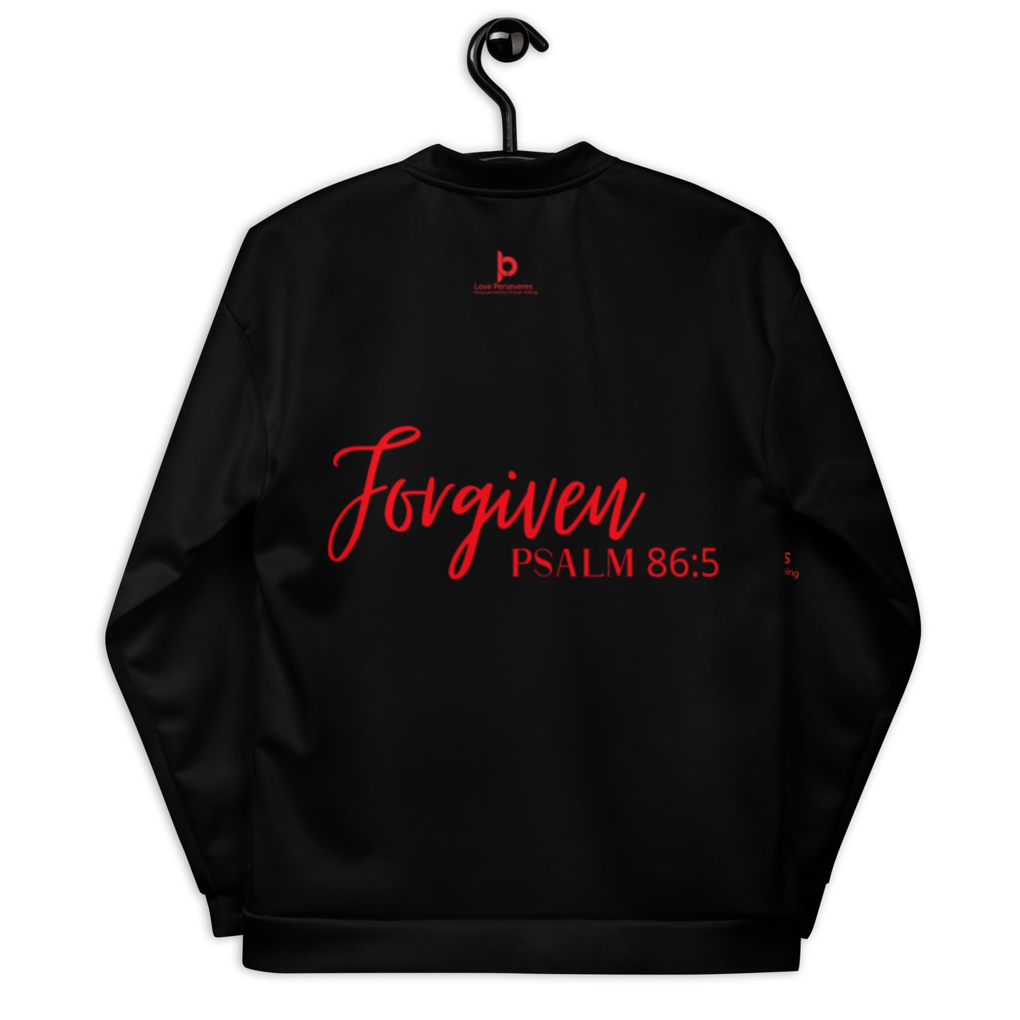 Forgiven Unisex Bomber Jacket Black