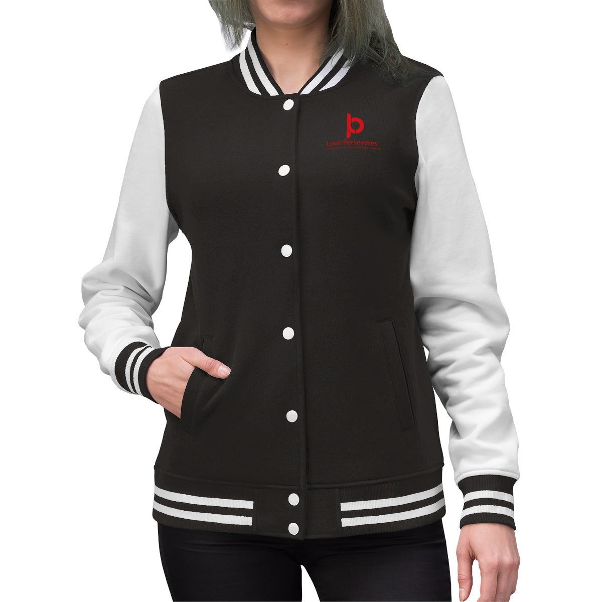 Love Perseveres Women's Varsity Jacket
