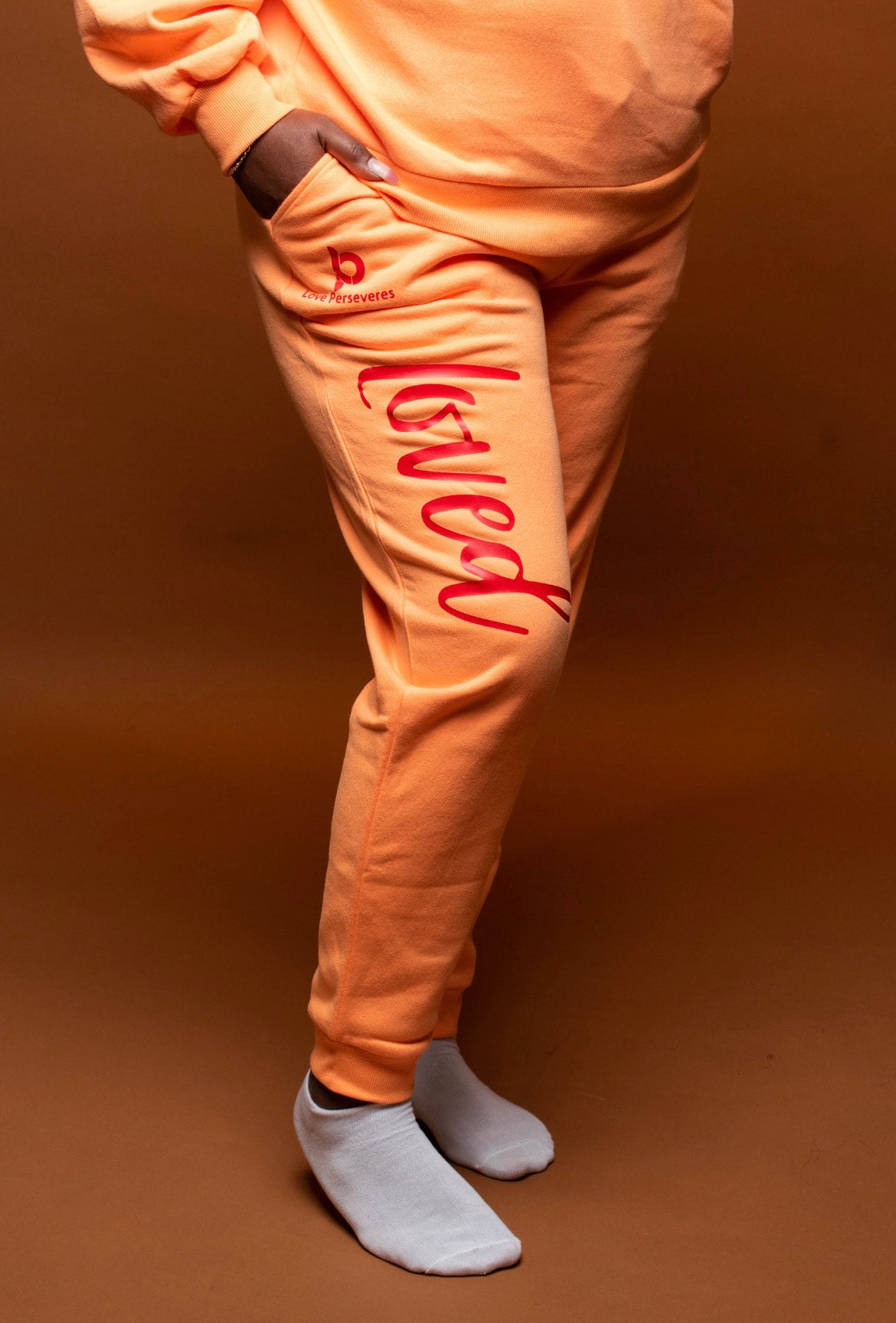 Forgiven Sweatshirt Set (Orange )