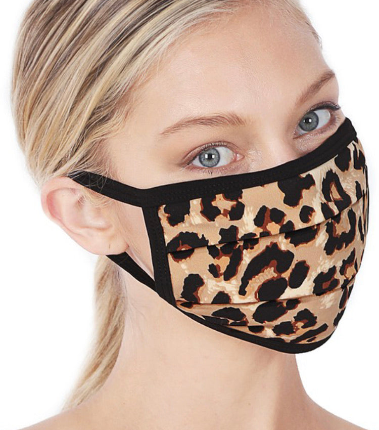Leopard Print Washable Mask