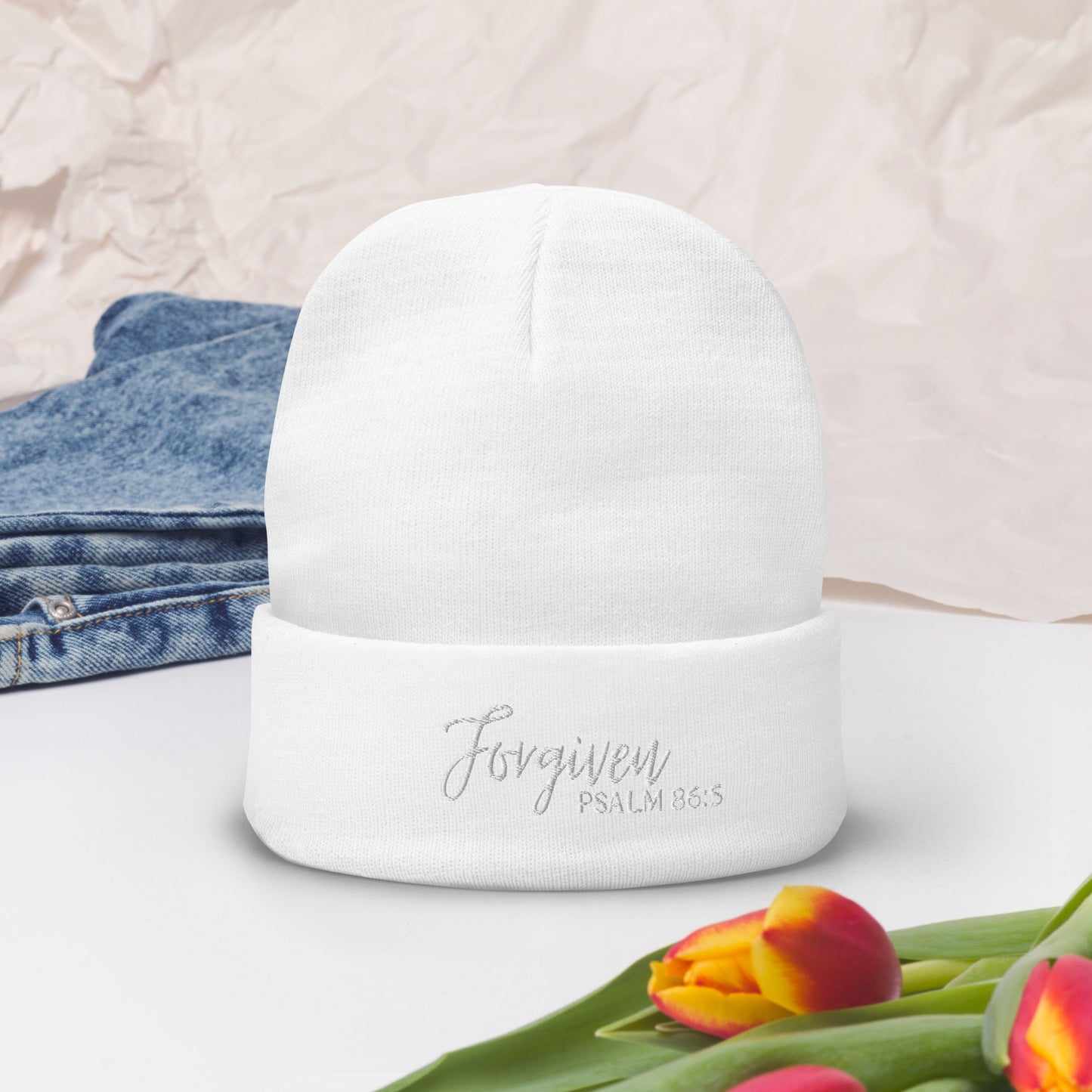 Forgiven Embroidered Beanie
