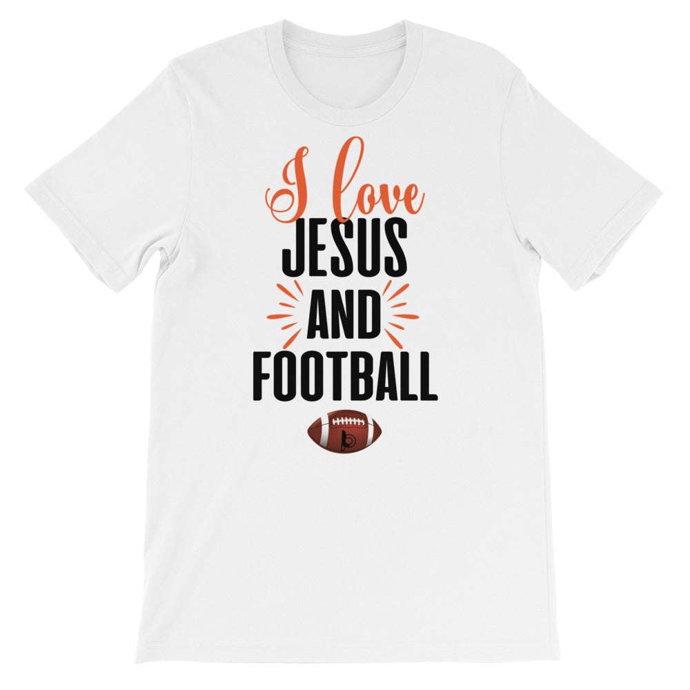 I Love Jesus And Football Short-Sleeve Unisex T-Shirt