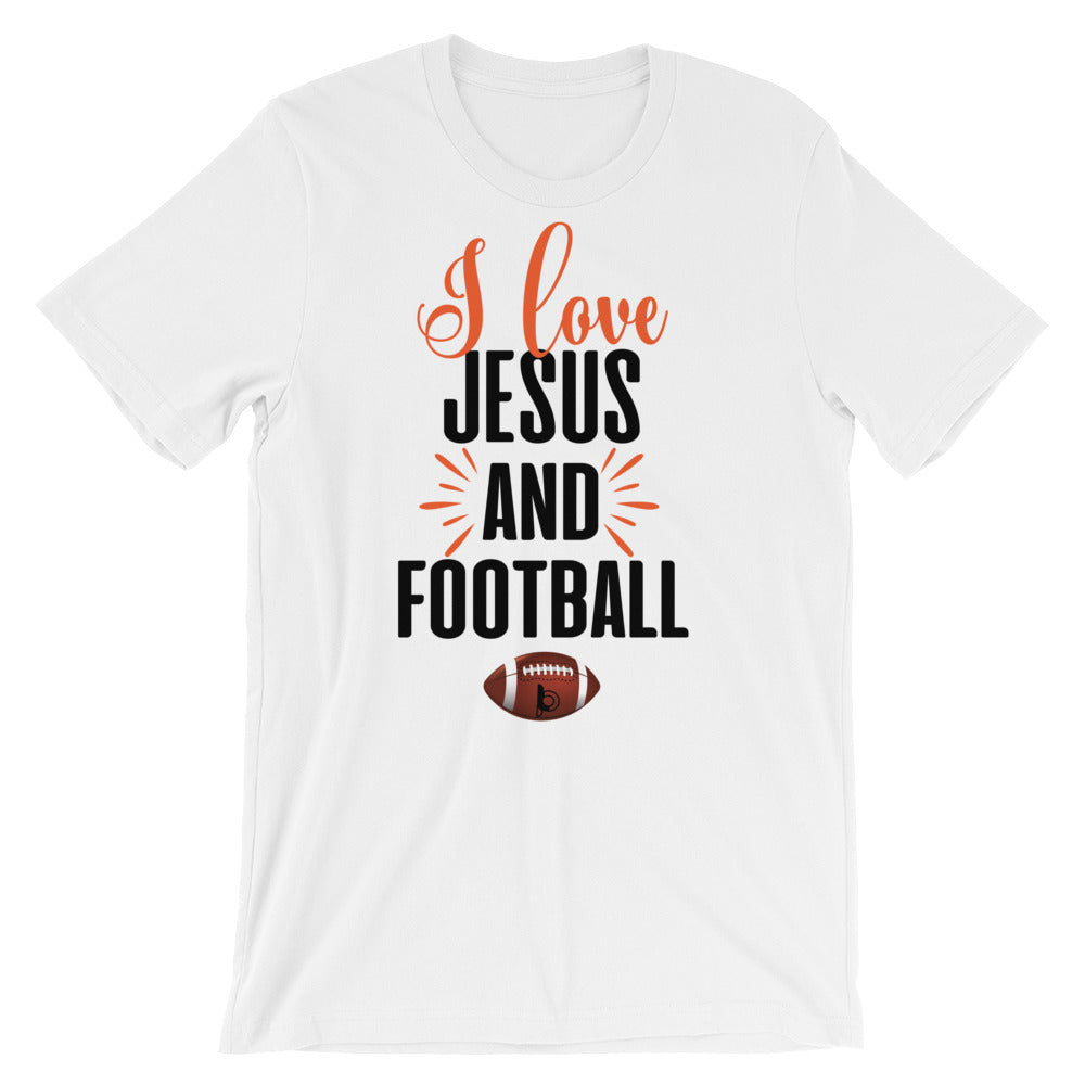 I Love Jesus And Football Short-Sleeve Unisex T-Shirt