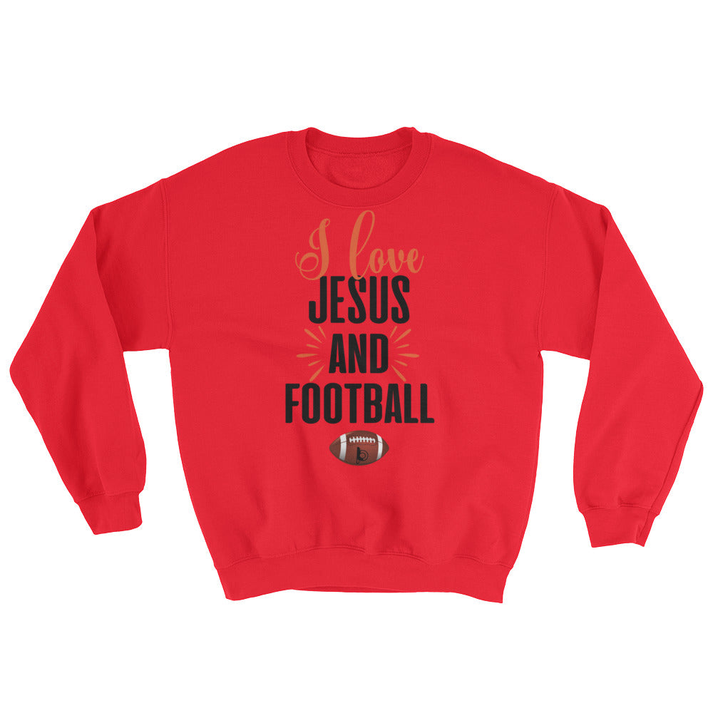I Love Jesus and Football Sweatshirt