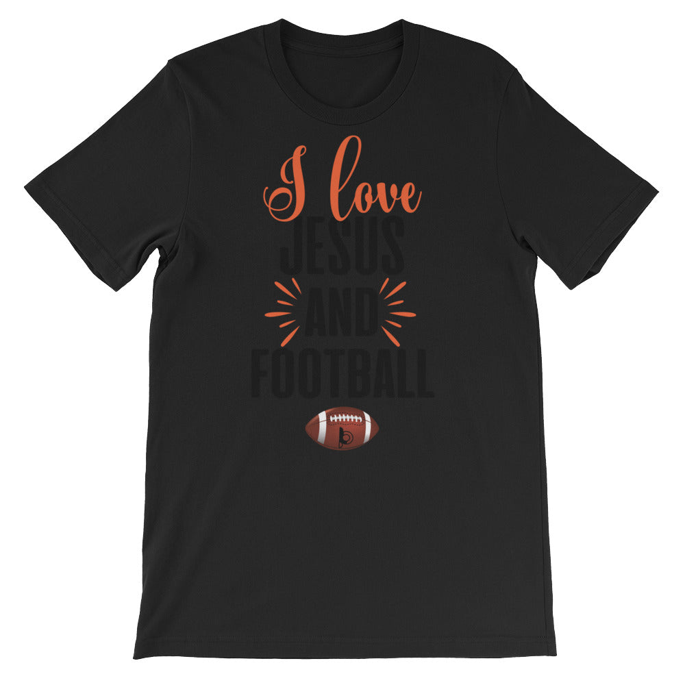 I Love Jesus And Football Short-Sleeve Unisex T-Shirt