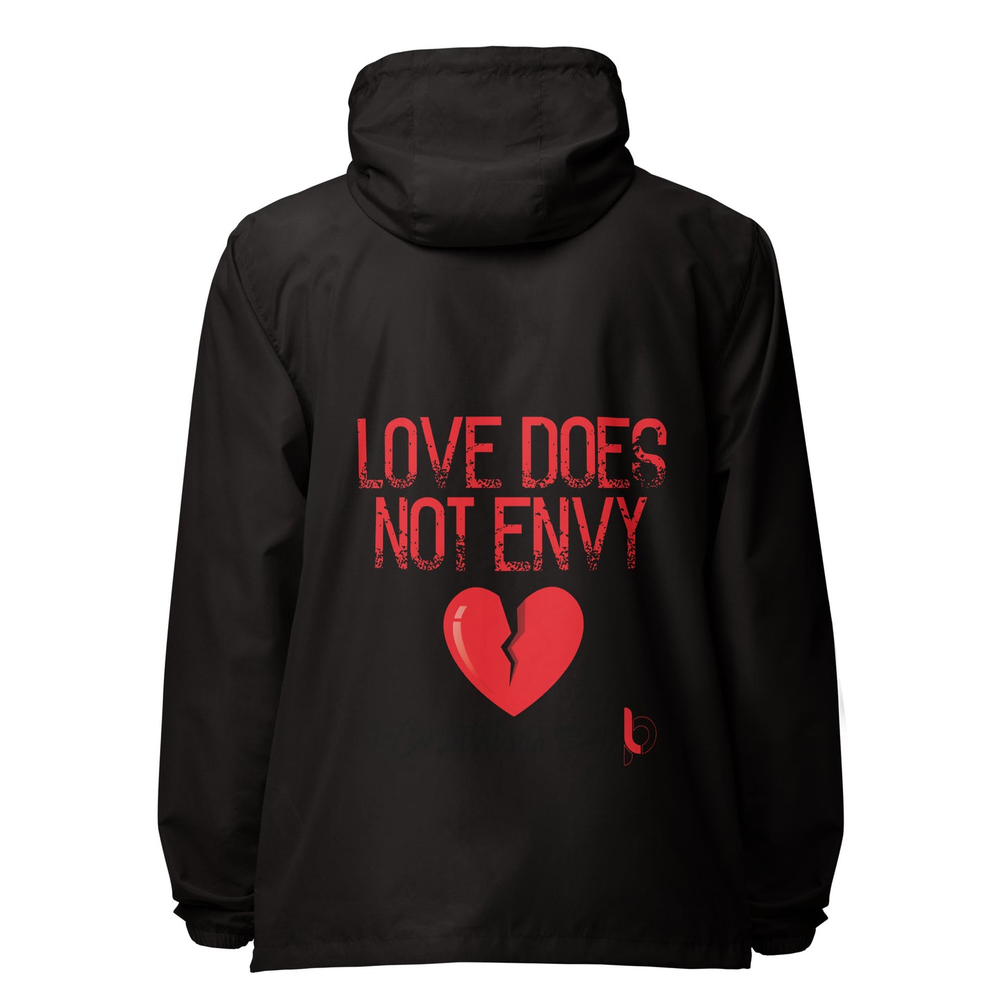 Love Does Not Envy Unisex lightweight zip up windbreaker