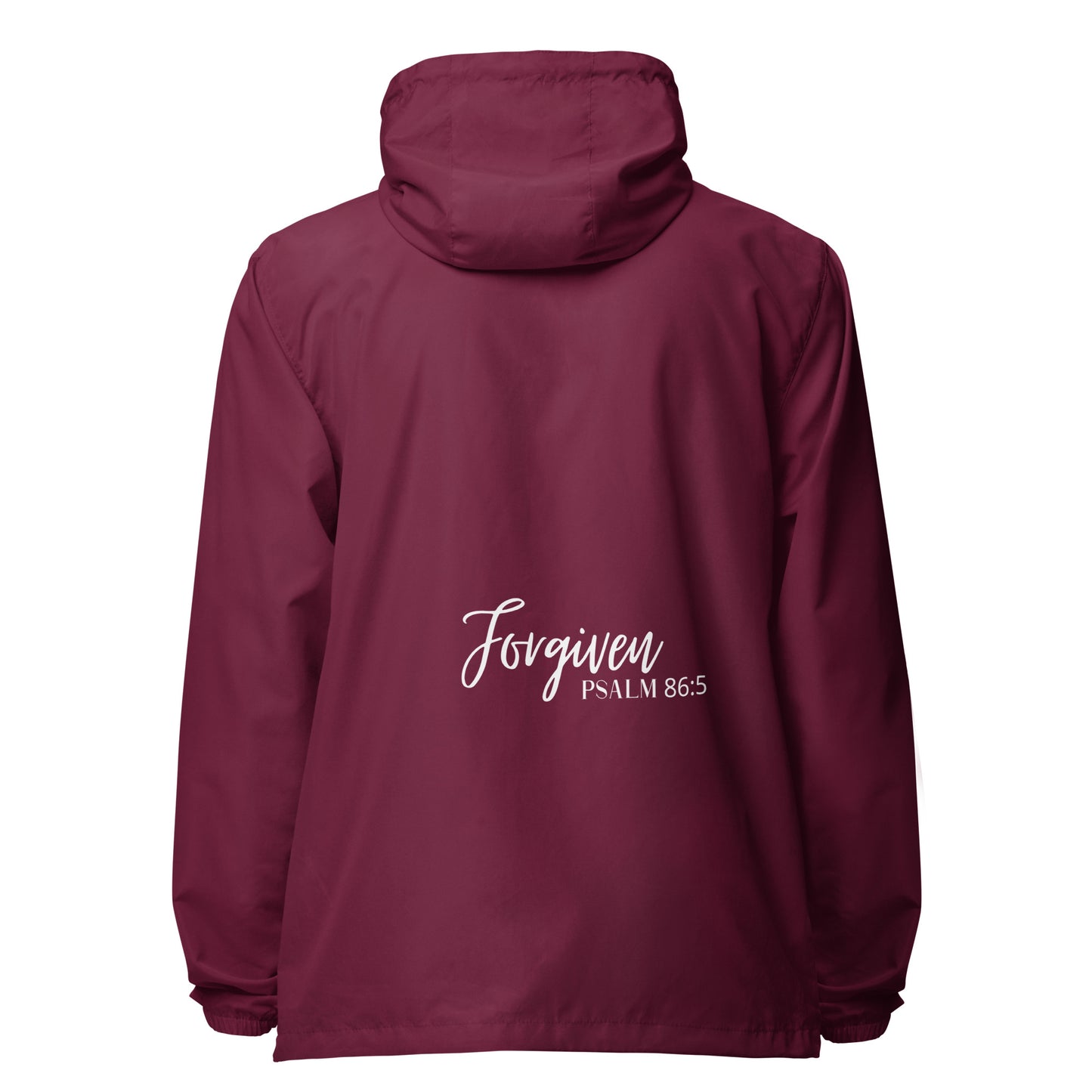 Forgiven Unisex lightweight zip up windbreaker