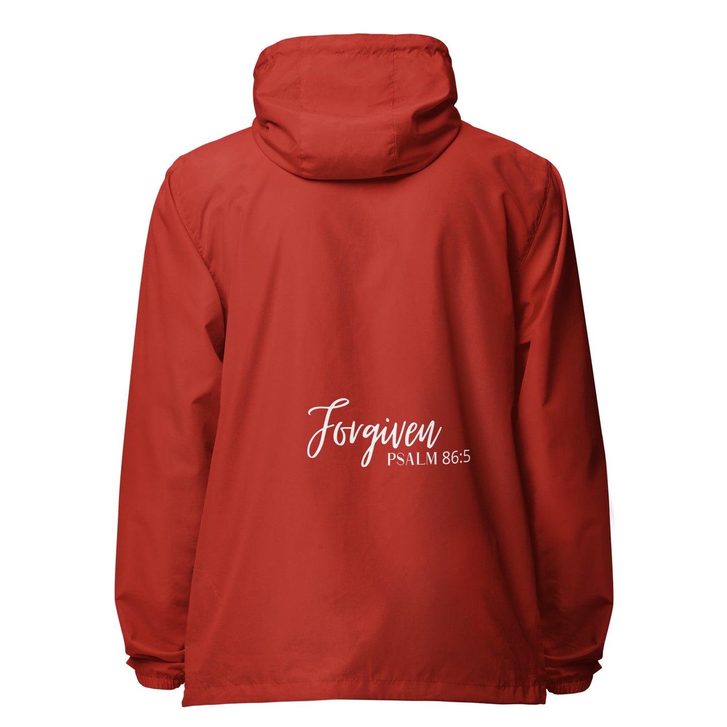 Forgiven Unisex lightweight zip up windbreaker