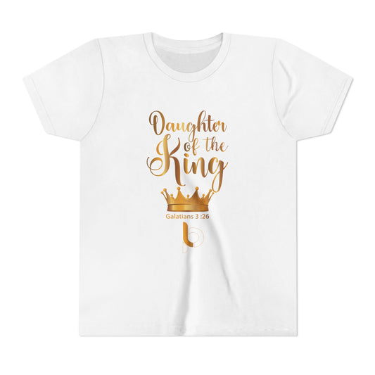 Daughter of the King Youth Tee – Christian Girls’ Faith Shirt (Galatians 3:26)