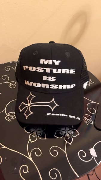 My Posture  Is Worship Trucker Hat