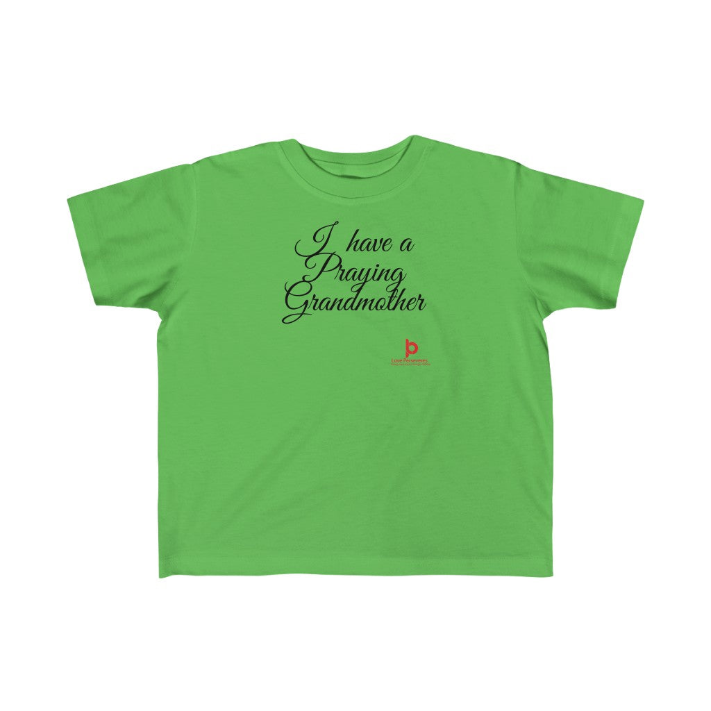 Praying Grandmother Kid's Fine Jersey Tee