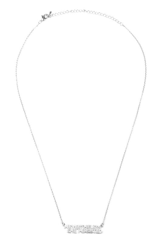 "NEVERTHELESS SHE PERSISTED" MESSAGE NECKLACE