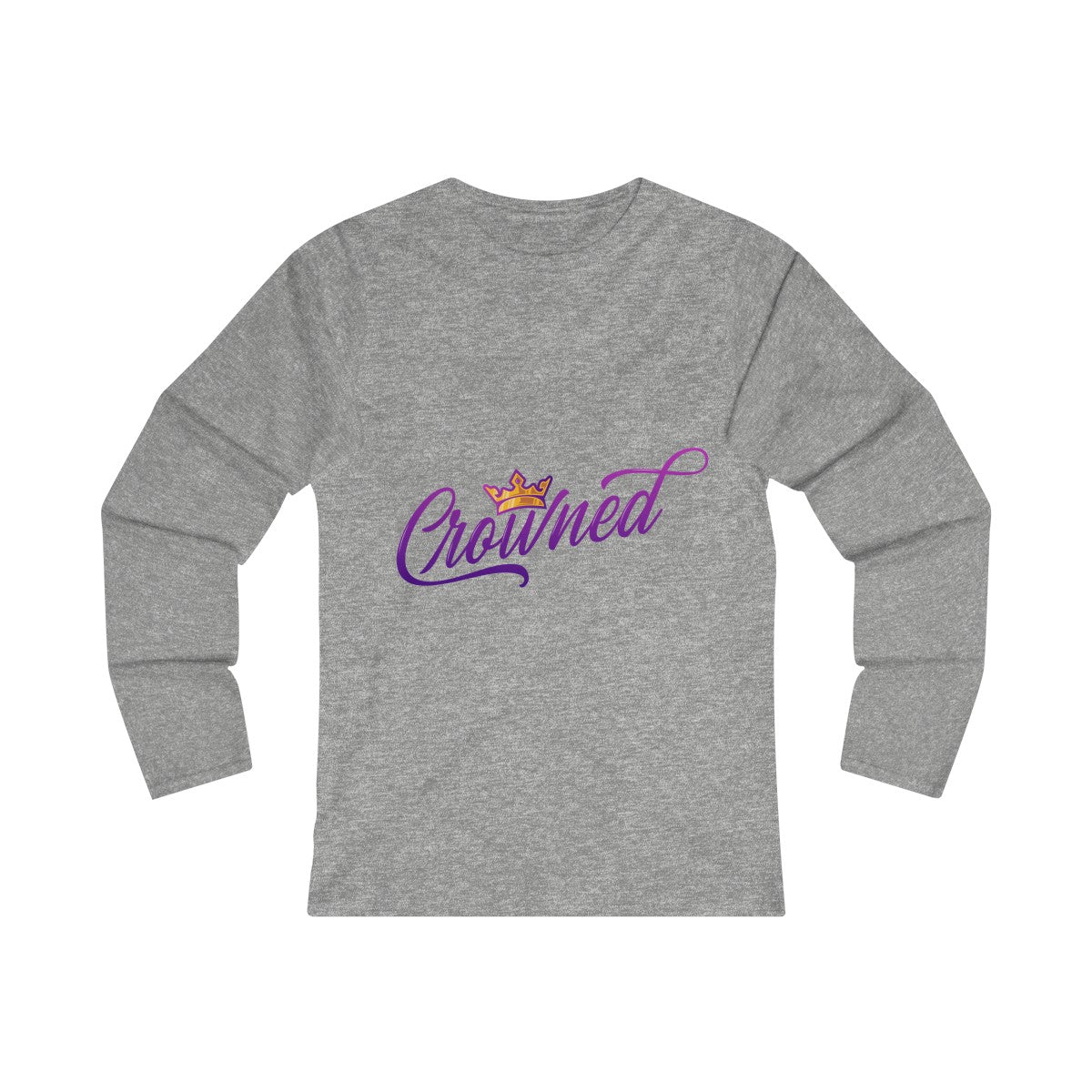 Crowned Women's Fitted Long Sleeve Tee