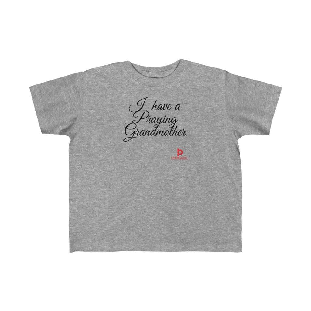 Praying Grandmother Kid's Fine Jersey Tee