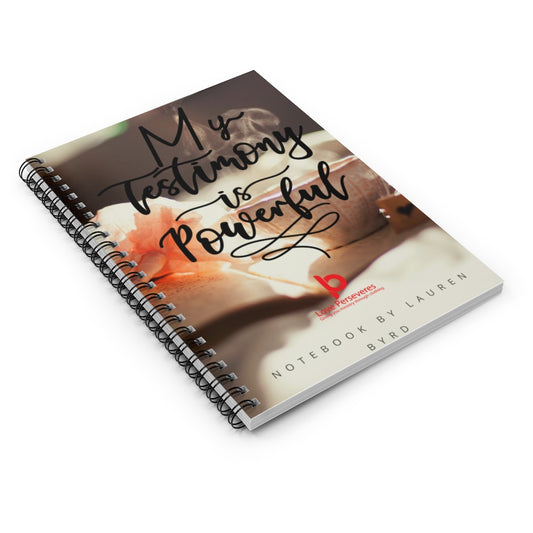 My Testimony Spiral Notebook - Ruled Line