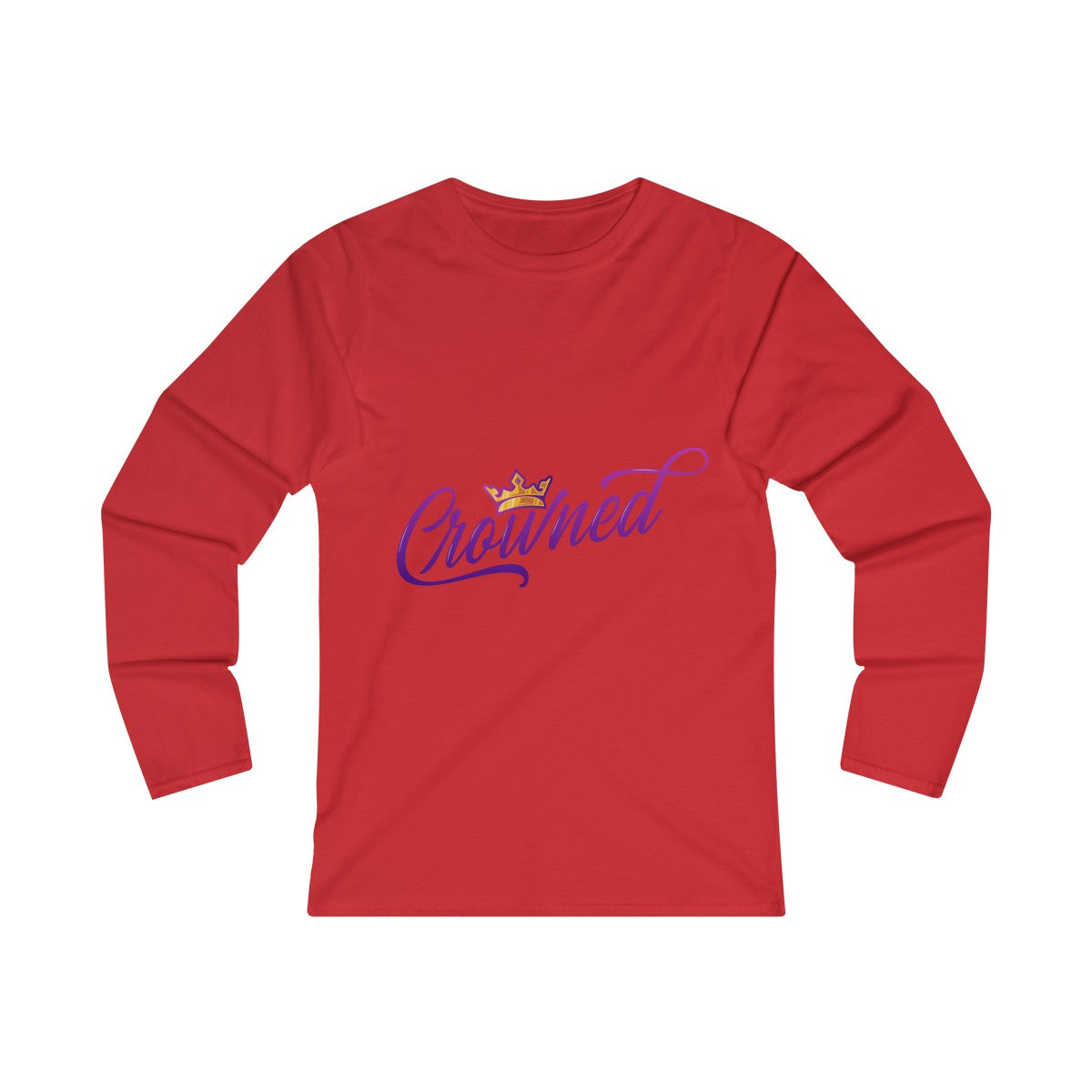 Crowned Women's Fitted Long Sleeve Tee