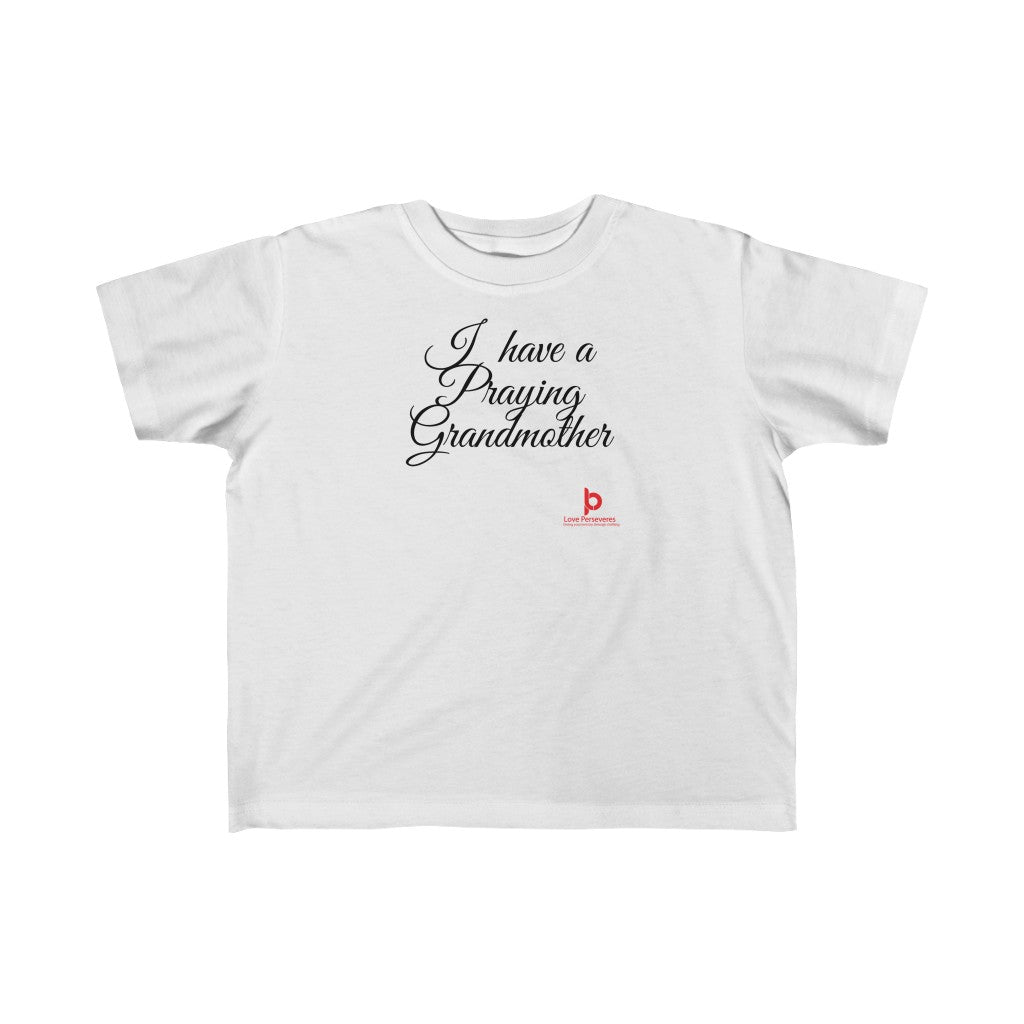 Praying Grandmother Kid's Fine Jersey Tee