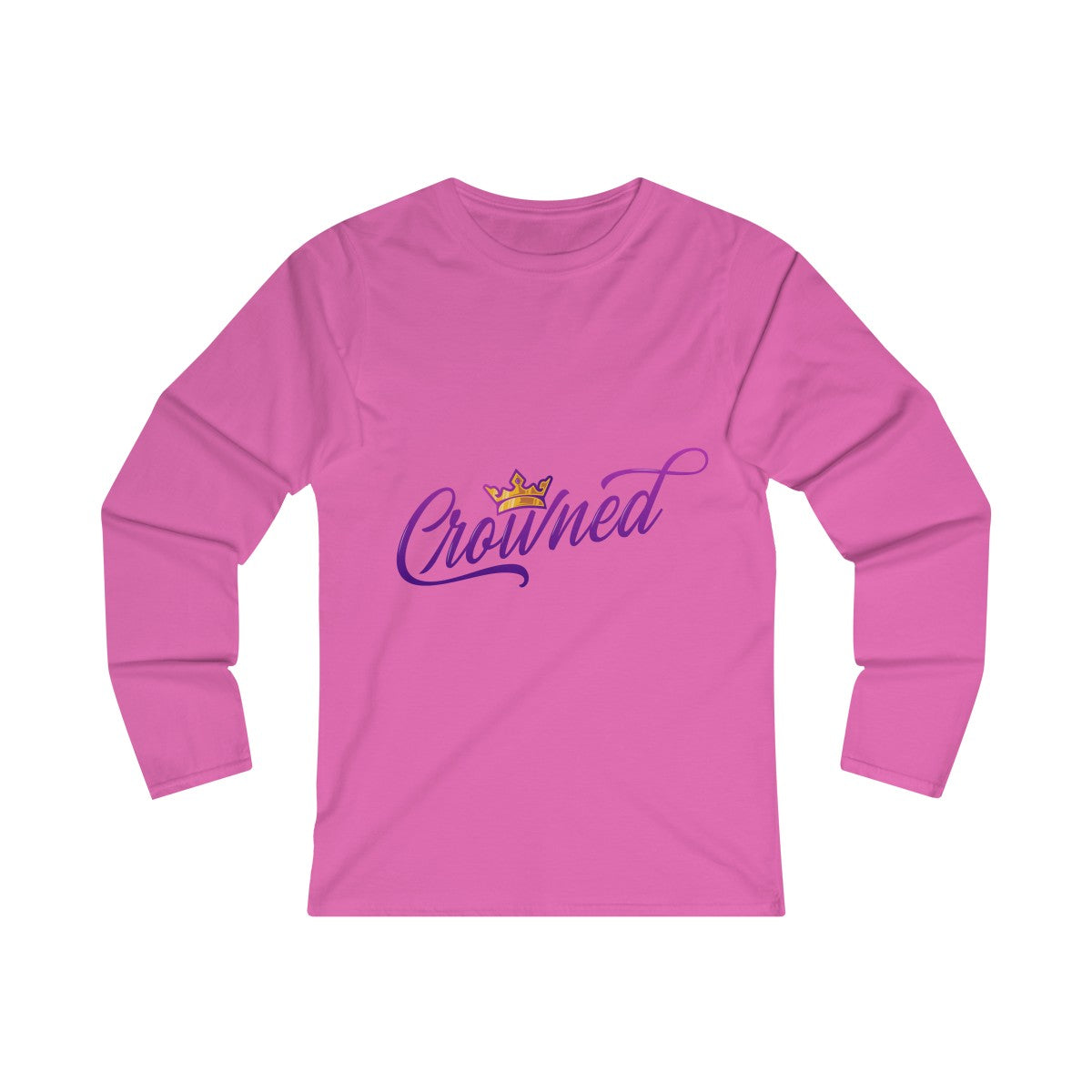 Crowned Women's Fitted Long Sleeve Tee