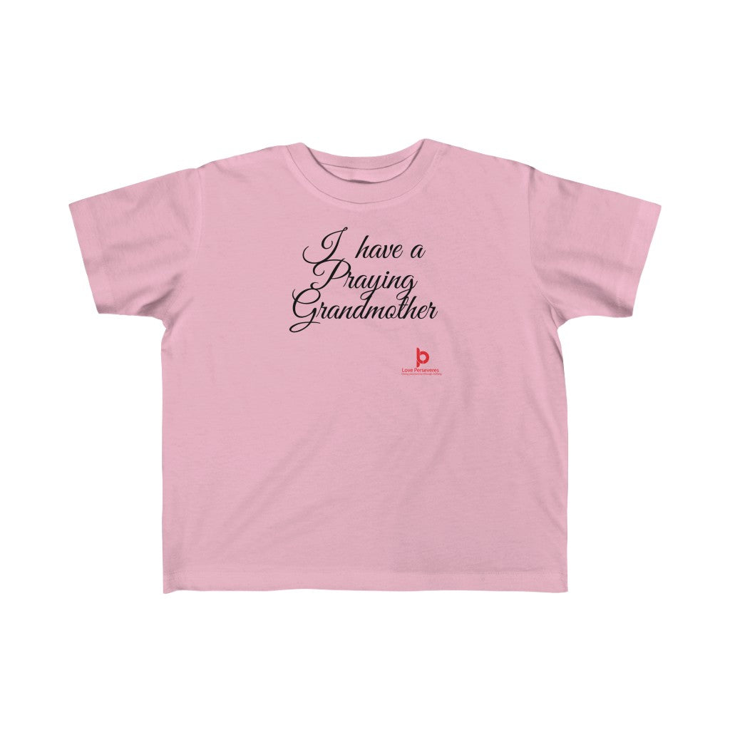 Praying Grandmother Kid's Fine Jersey Tee