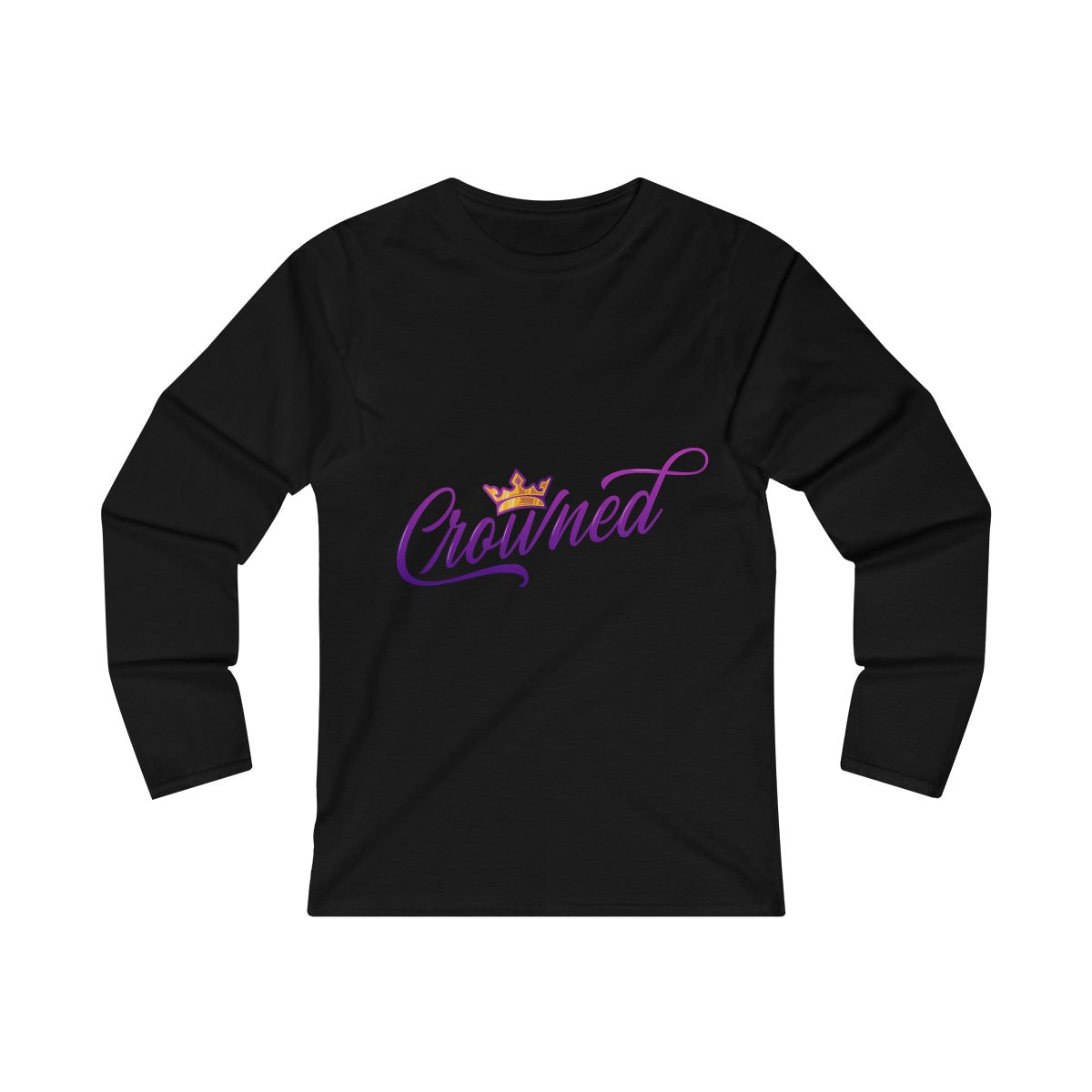 Crowned Women's Fitted Long Sleeve Tee