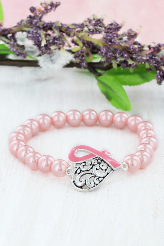 Pink Ribbon Stretch Bracelet