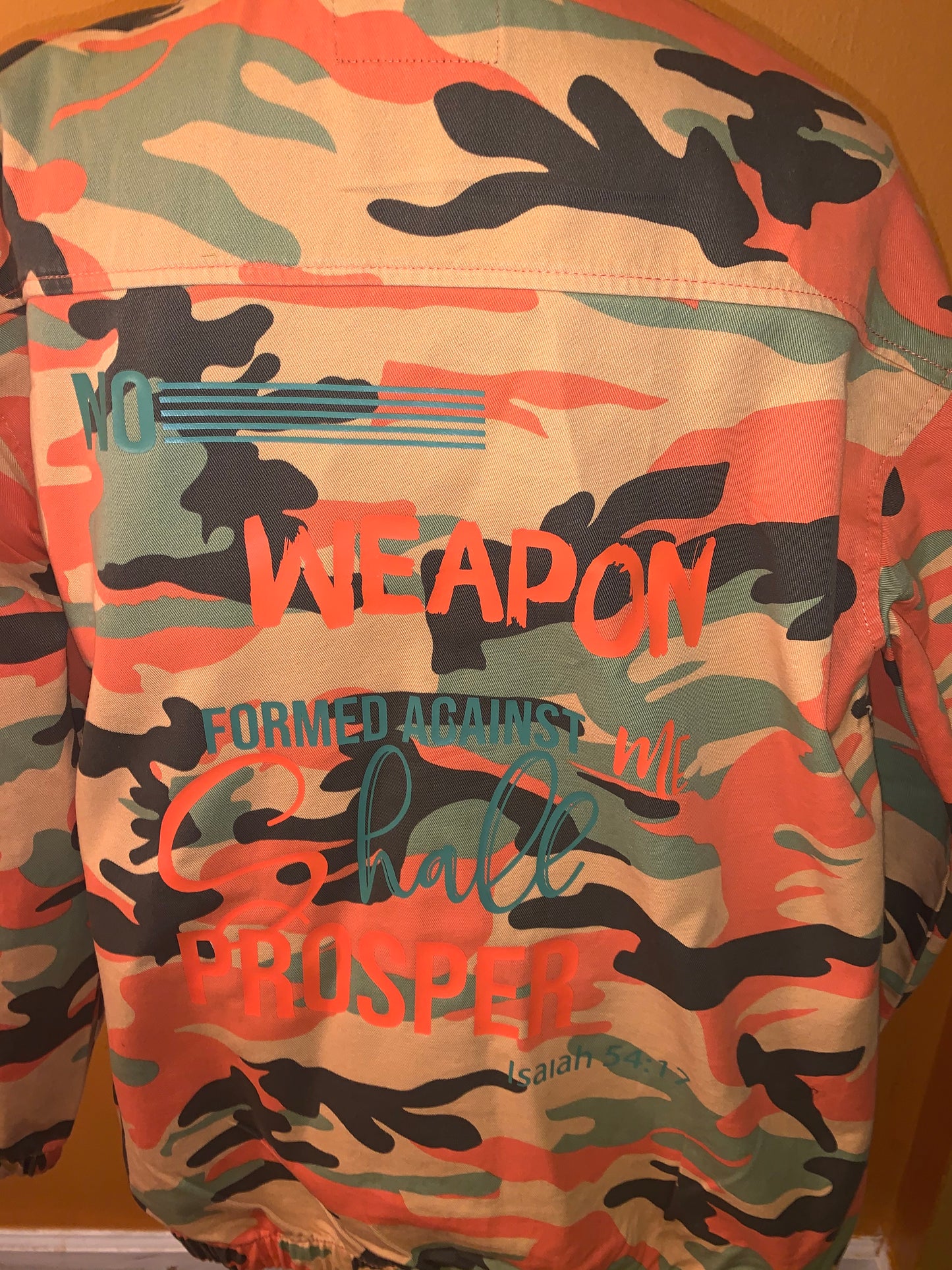 No Weapon Camo Jacket!