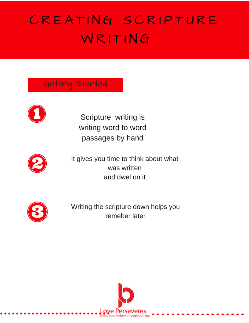 Scripture Writing Worksheets