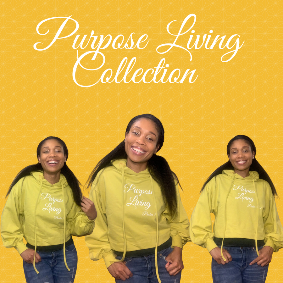 Cropped Top Purpose Living Hoodie