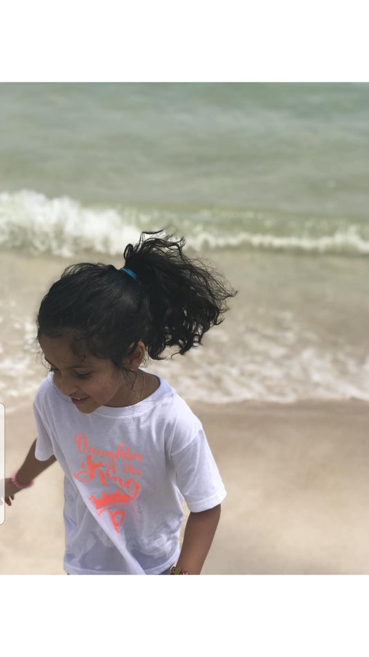 Custom Glitter Daughter Of The King  ( Long Sleeve) Tee