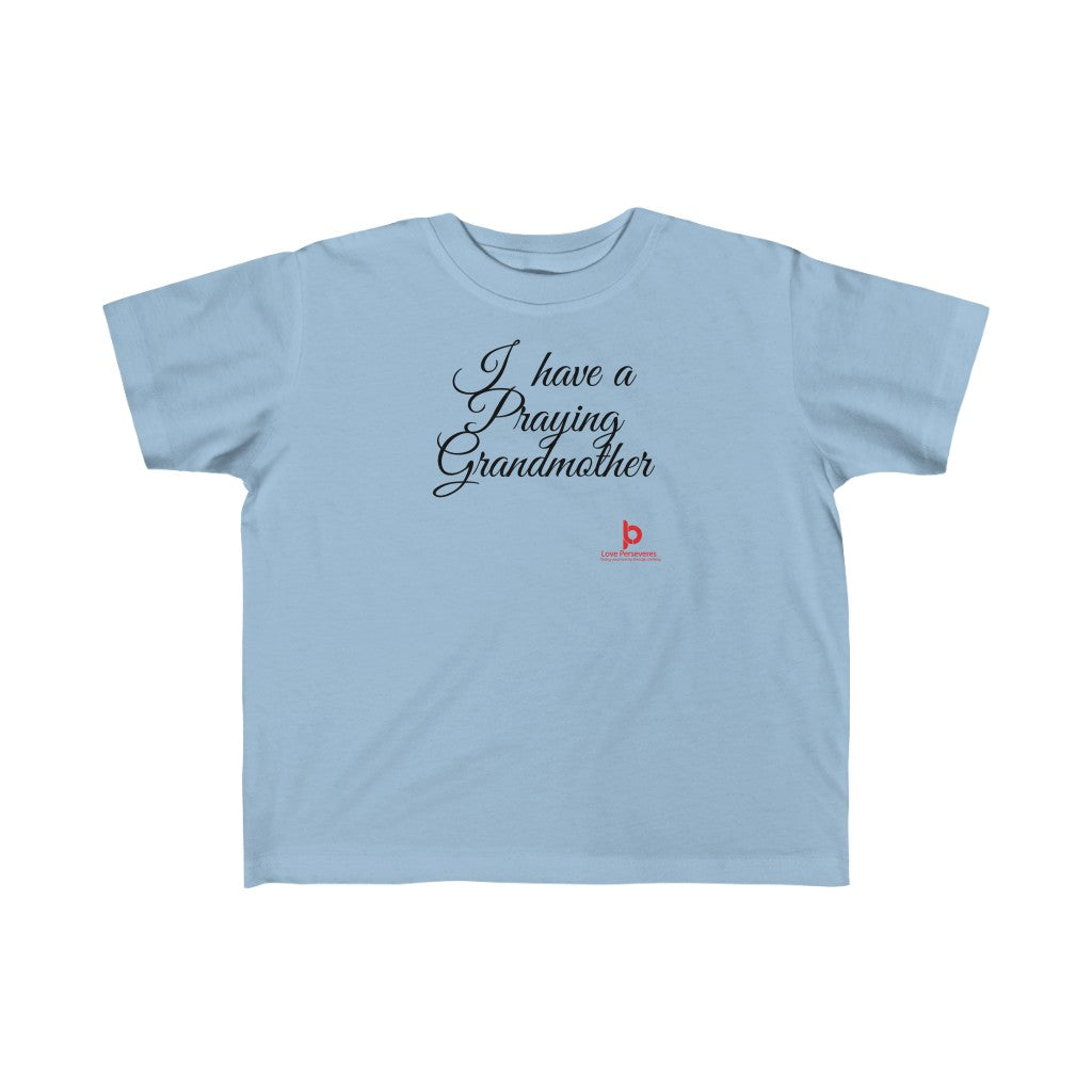 Praying Grandmother Kid's Fine Jersey Tee