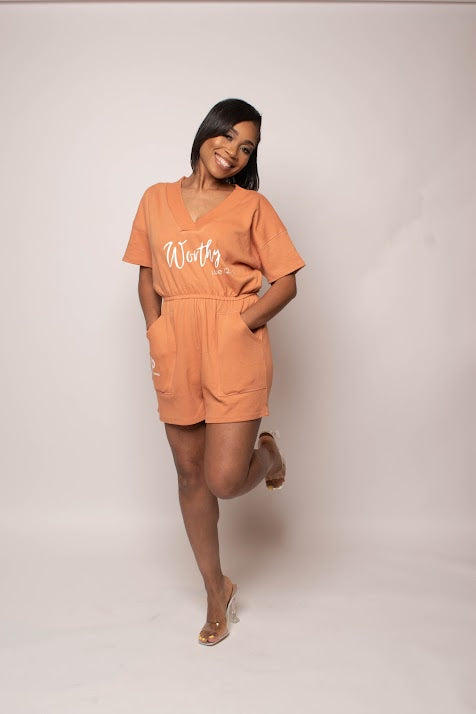 Worthy Romper Short Set Plus Size