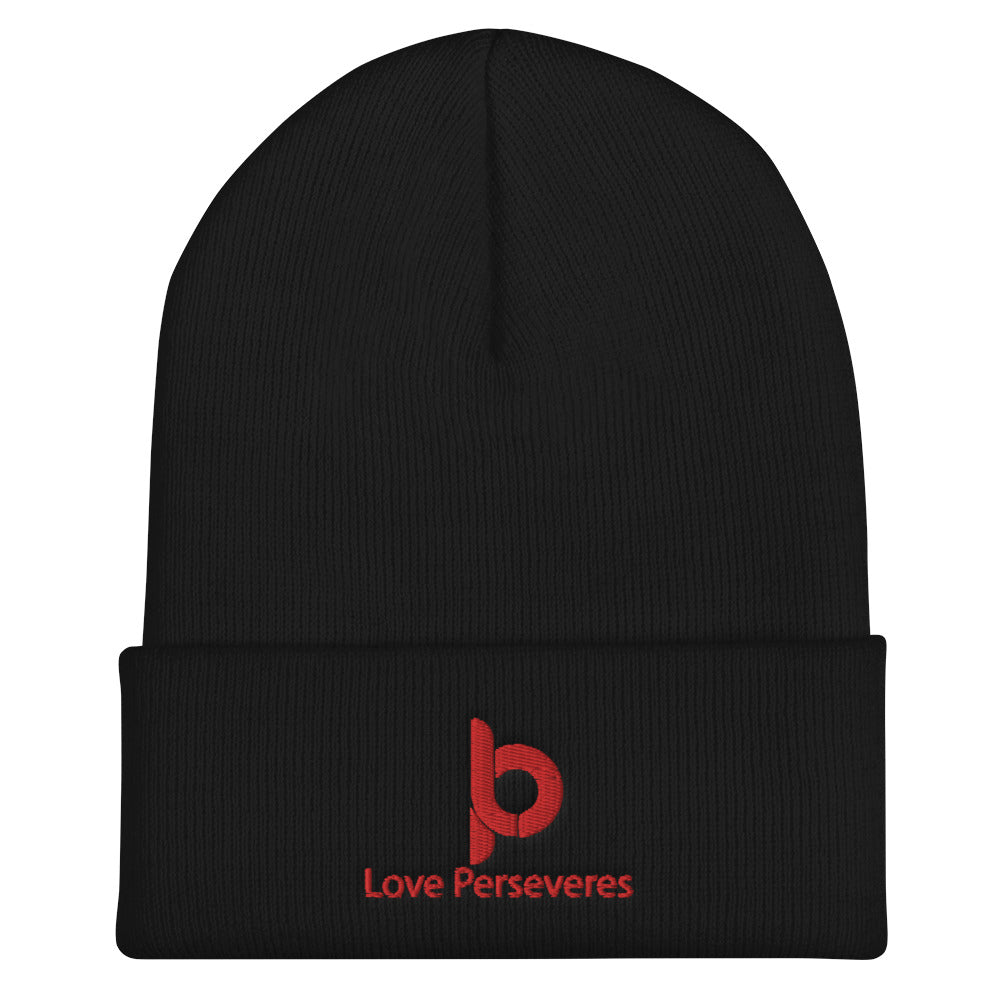 Love Perseveres Cuffed Beanie