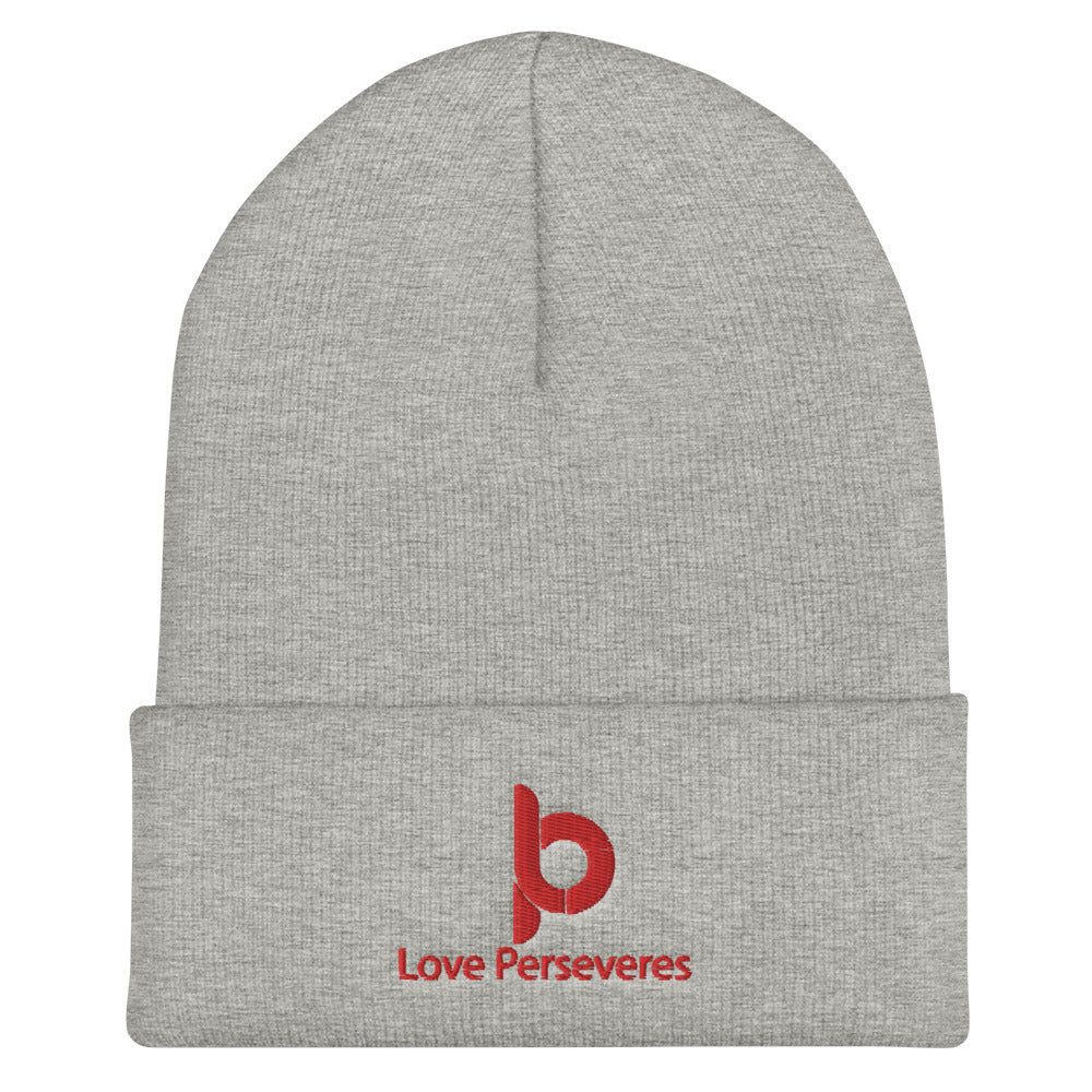 Love Perseveres Cuffed Beanie