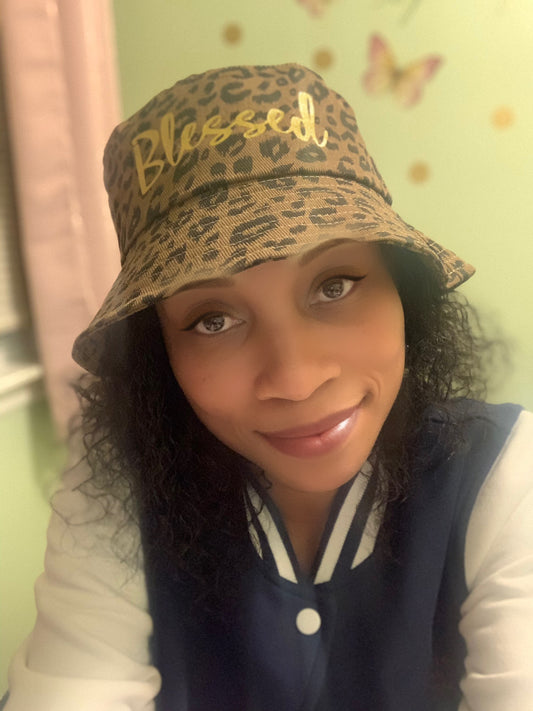 Blessed Leopard Bucket Hat