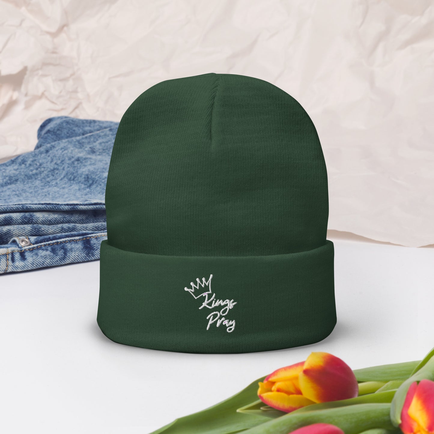 King's Pray Embroidered Beanie